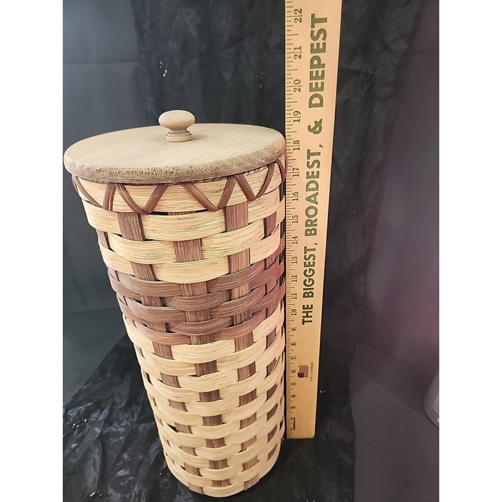 Amish Toilet Paper Holder Oak Wood 5 Roll - Picture 5 of 5